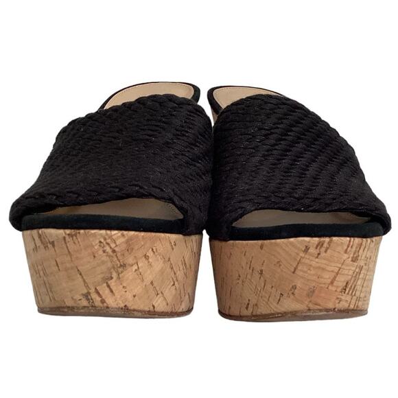 Black Wedge Sandals - Picture 8 of 10